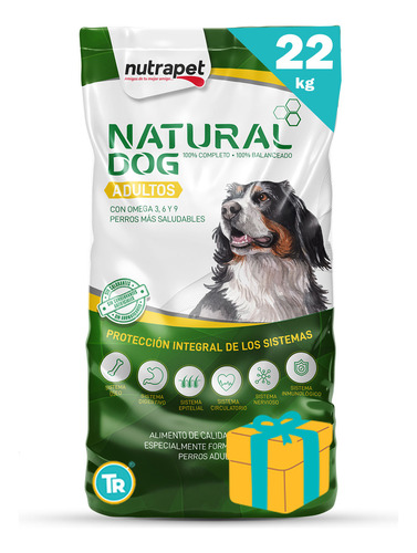 Ración Para Perro Natural Dog 22kg + Obsequio + Envío Gratis