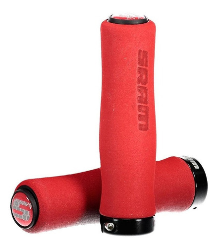 Puños Para Bicicleta De Mtb Sram En Rojo Y Negro