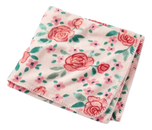 Cobija Para Bebé Cobertor Suave Flores Cloud Island Rosas Rosa