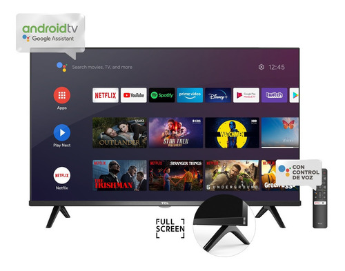 Imagen 1 de 4 de Televisor Tcl Smart Tv 32'' Hd Dolby Audio 60hz Android Tv