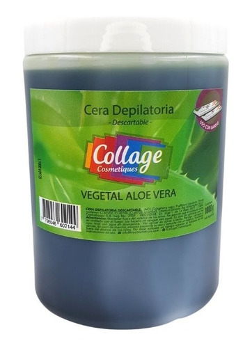Cera Jalea Descartable Vegetal Aloe Vera Collage   X 1000 Gr