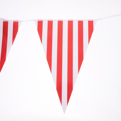 Banner De Cumpleaños Con Rayas Rojas De 5 Cuerdas, Bandera D