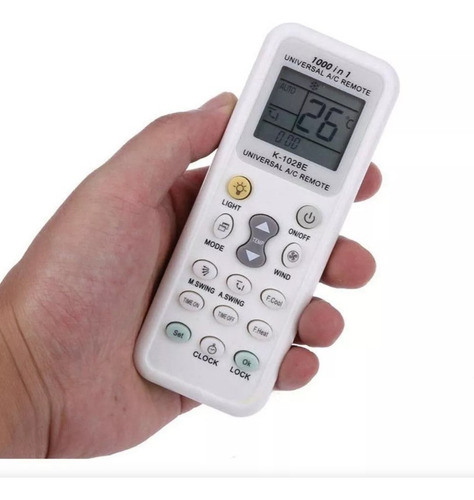 Control Remoto Universal De Aire Acondicionado 2000 En 1 Color Blanco