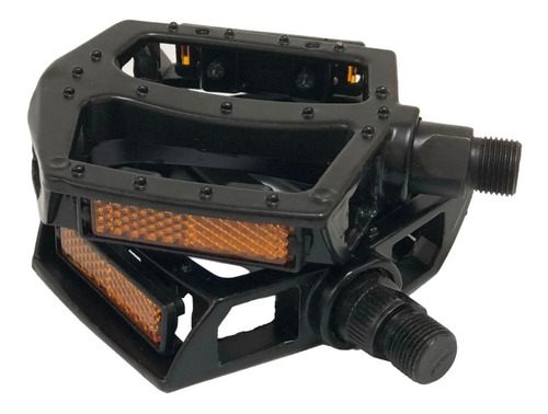 Imagen 1 de 4 de Pedales De Aluminio Con Reflejante Para Bicicleta Mtb Y Fixi