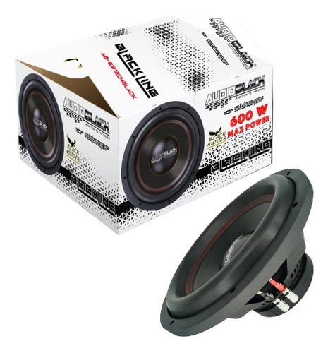 Subwoofer O Bajo 10 Doble Bobina 600w /250rms Audio Black