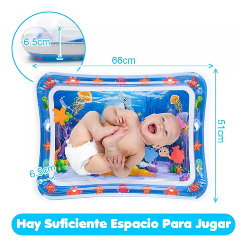 A Tapete Inflable Agua Bebé Cojín Estimulación Temprana
