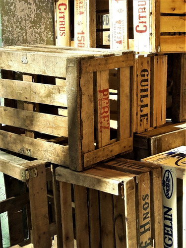 Cajones De Madera De Verdulería (Usado)