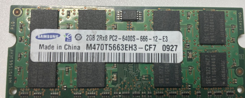 Memoria Ram Samsung M470t5663eh3-cf7 2gb Pc2-6400 Ddr2-800