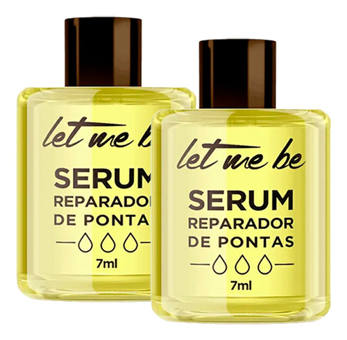 Kit 02 Óleo Reparador De Pontas Sérum Argan Let Me Be 7ml