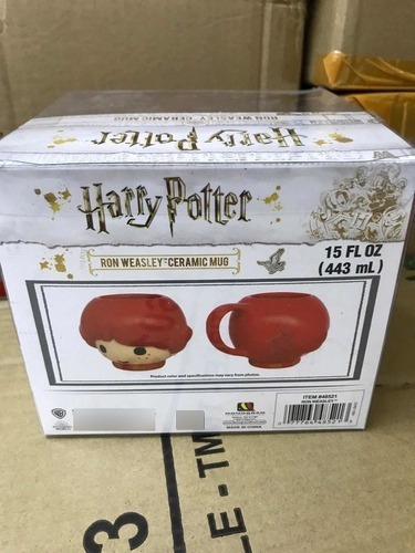 Harry Potter Taza De Ron Kawaii Color Naranja Ron Weasley