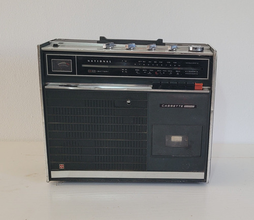 Antiguo Equipo De Audio National - Casette Phono Negro (Usado)