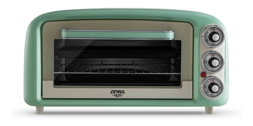 Imagen 2 de 3 de Horno De Mesa Eléctrico Atma Vintage Hg2019vn 16l Verde
