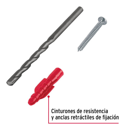 Juego De 20 Taquetes 1/4' Con Pijas #8 Y 1 Broca 1/4, Fiero