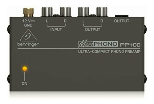 Behringer Microphono Pp400 Ultra-compact Phono Preamp