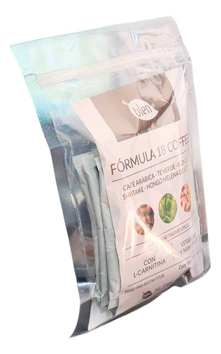 Cafe Organico 10 Sobres Antioxidante Diuretico Fibra For18