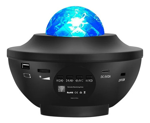 Lámpara Proyector Galaxia 21 Patrones Parlante Y Bluetooth