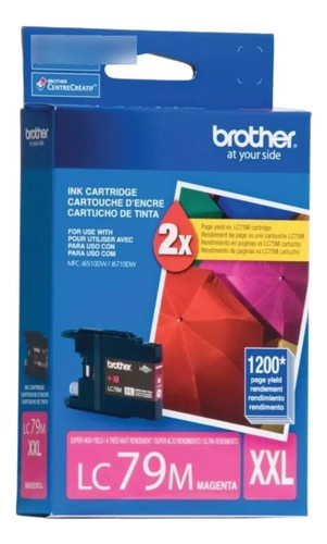 Cartucho De Tinta Brother Lc-79 Color Magenta De 20 Ml