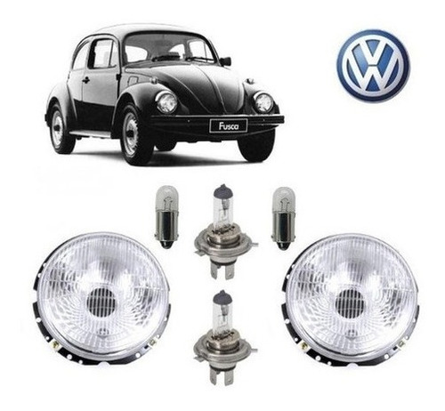 Imagem 1 de 1 de Farol Fusca 1991 Original Forltuz Com Lâmpadas