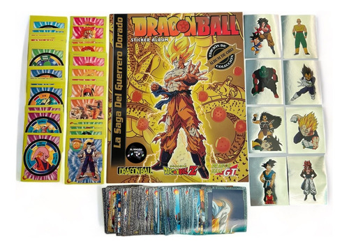 Álbum Dragonball  La Saga Del Guerrero Dorado  Tapa Amarilla