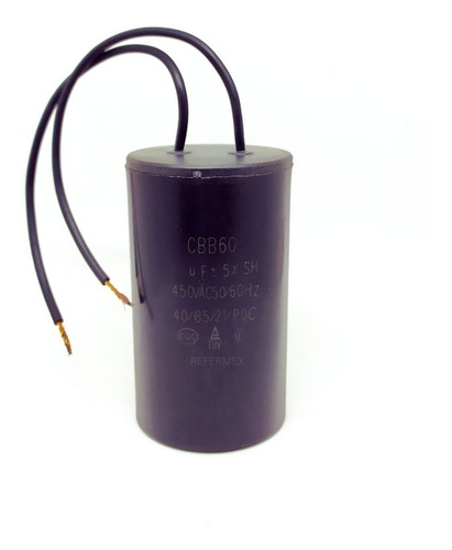 Capacitor 8uf Microfaradios 450voltios 8mfd Cable 30pzas (Usado)