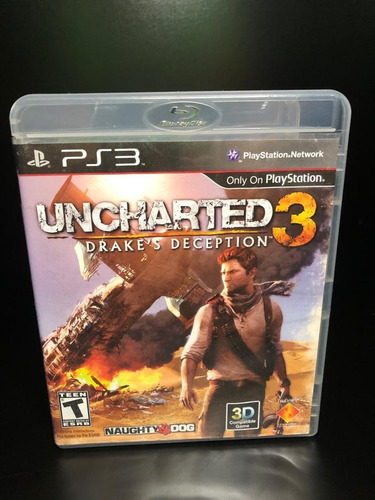 Jogo Uncharted 3 Ps3 Original Midia Fisica Seminovo