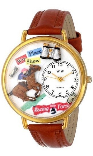 Reloj De Ra - Watches Unisex G******* Horse Racing Tan Leath