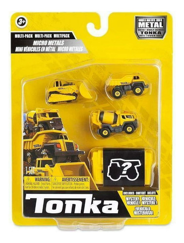 Tonka - Micro Metals Multipack - Dump Truck, Cement Mixer, B