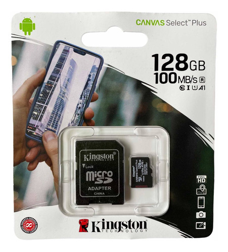 Tarjeta De Memoria Kingston Sdcs Canvas Select Plus 128gb