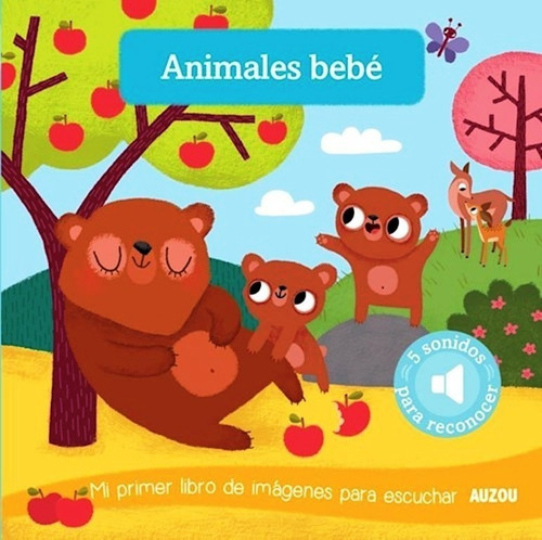 Libro Sonoro De Animales Bebé Auzou - Giro Didáctico