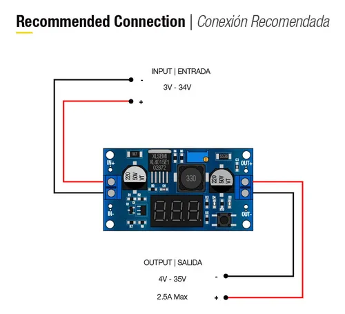 Módulo Touch Step-up Lm2577 Voltímetro 4-35v 2.5a Max Dc-dc