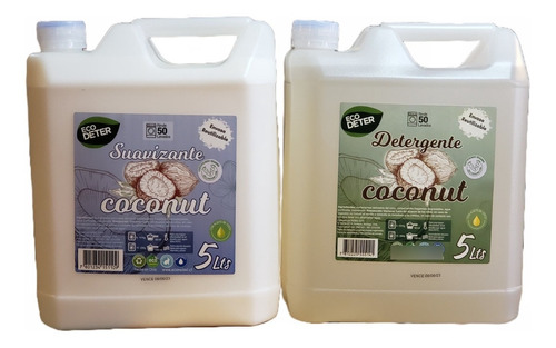 Detergente Coco / Ecológico / Mas Suavizante / 10 Litros