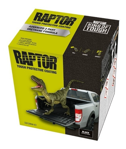 Upol Recubrimiento Pintura Raptor  Kit 4 Litros Negro 