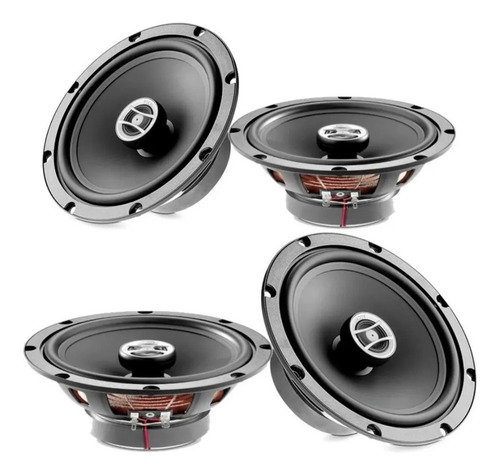 Paquete 4 Bocinas Focal Auditor Rcx-165psi 6.5 375w 2 Vías Color Negro