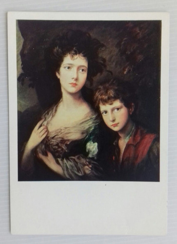 Postal Thomas Gainsborough Miss Linley Y Su Hermano Pintura 