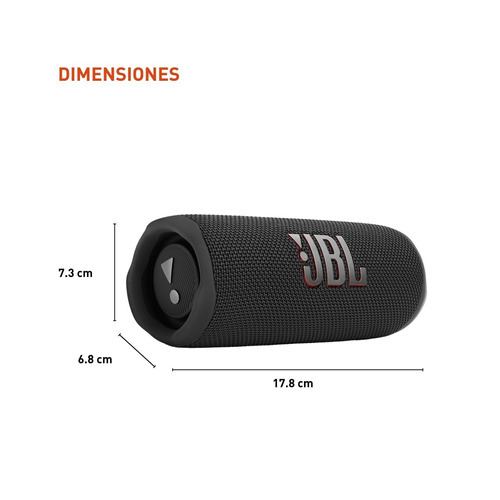 Imagen 4 de 4 de Parlante JBL Flip 6 Portátil con bluetooth waterproof Negro