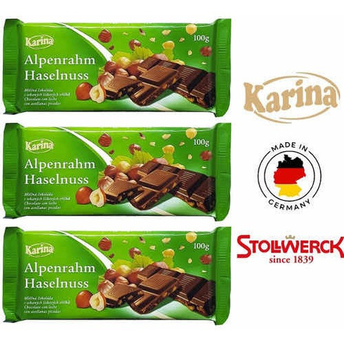 ! Chocolate Con Avellanas Karina 100g Import. Alemania