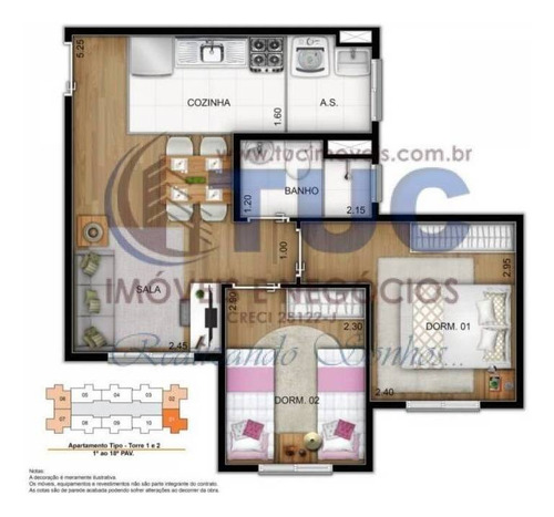 Imagem 10 de 10 de Oportunidade Apto C/2 Dorms-piso Laminado E Escritura Gratuita -sacomã - 9081