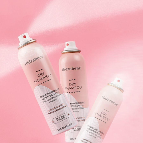 Kit C/ 6 Dry Shampoo Hidrabene 150ml Shampoo A Seco Hidrata