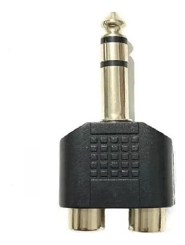 Adaptador Audio Rca Splitter Macho Jack 6.35mm Estereo Plug