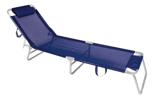 Reposera Playa Mor Cama Reclinable 4 Pos Aluminio Reforzada