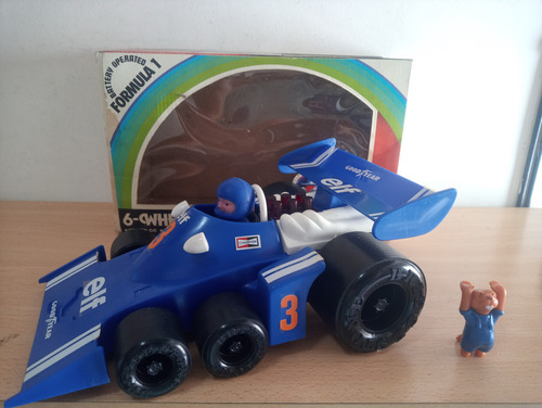 Auto Formula 1 Tyrrell 6 Ruedas Juguete Antiguo Funciona