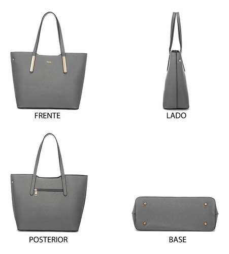 Bolsa Lovevook De Mano Para Mujer Set 3 Pza Elegantes