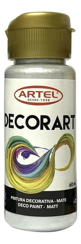 Frasco Pintura Decorart 60ml Artel - Los Colores Color Plata 95