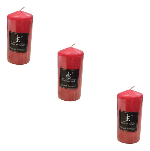 Cirio O Velones Velas Lisas Pack De 3 Unidades 5 X 15