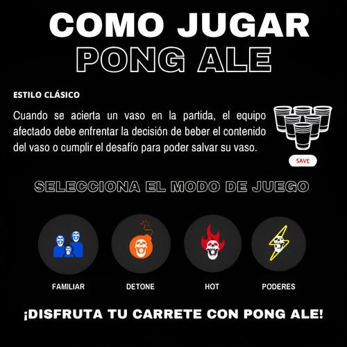 Pong Ale - Juego De Cartas Para Beer Pong