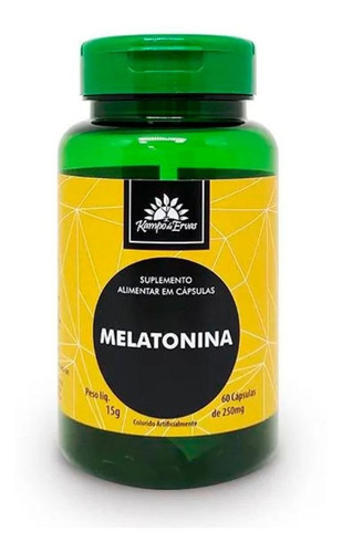 Melatonina 210mcg (0,21mg) Por Cáps Suplemento 60 Cápsulas