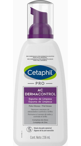 Cetaphil Ac Dermacontrol Piel Grasa Espuma Limpieza 236ml