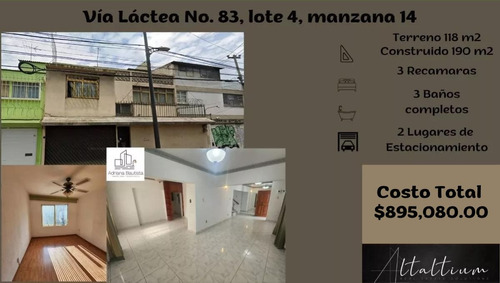 Casa En Coyoacán, Prado Churubusco, Via Lactea #83.  Cuenta Con 2 Lugares De Estacionamiento. Nb10-di