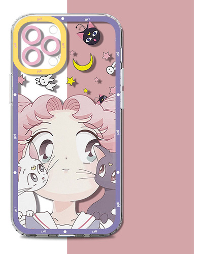 Sailor Moon-funda Transparente Para Teléfono Para iPhone