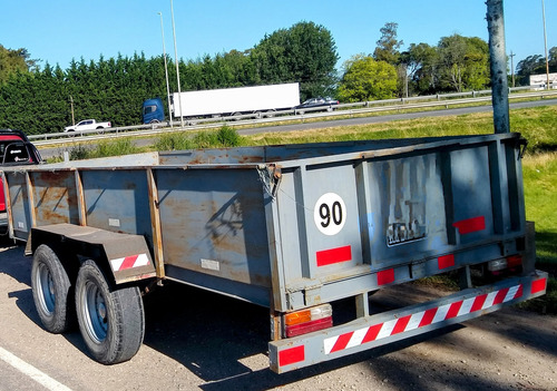 Trailer Doble Eje Con Balancin, Capacidad Más De 3500 Kg.